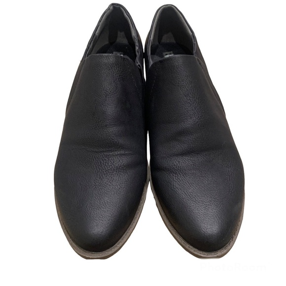 BC Born in California leather Black loafer Booties size 6 - Picture 1 of 6